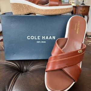Cole Haan Brown Leather Sandals